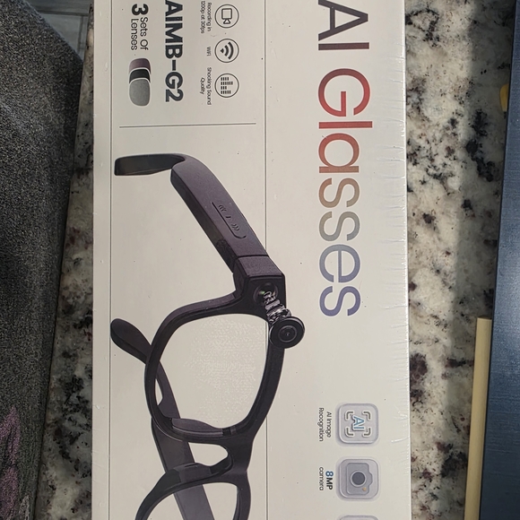 AI Glasses - Sleek Black Design